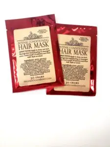 picture of product, red foil packet with craft label